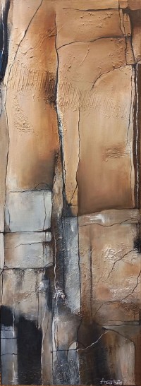 Asma Baig, 12 x 36 Inches, Acrylic  on Canvas, Abstract Paintings, AC-ASMBG-008